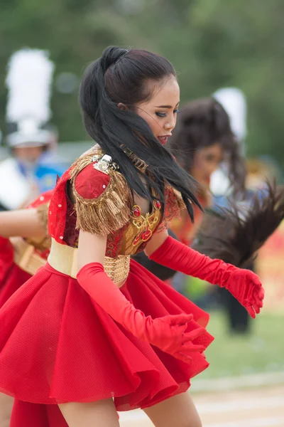 Desfile do dia do esporte na Tailândia — Fotografia de Stock