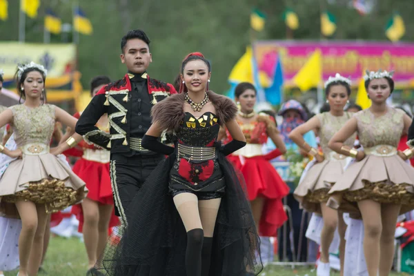 Parade zum Tag des Sports in Thailand — Stockfoto