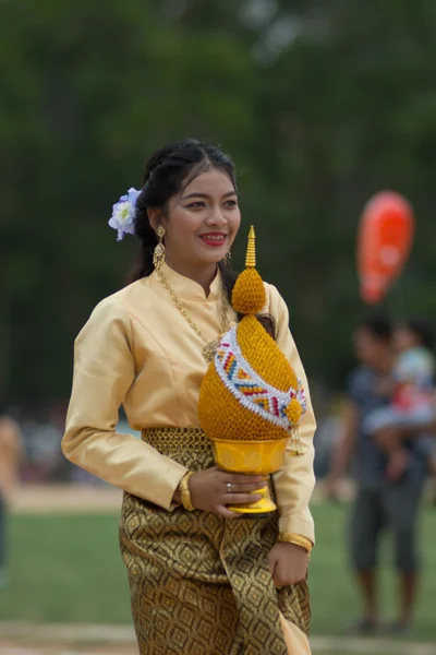 Sport dag parade in Thailand — Stockfoto