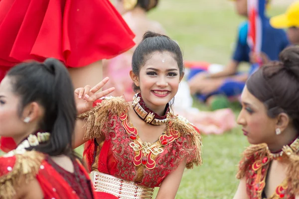 Sport dag parade in Thailand — Stockfoto