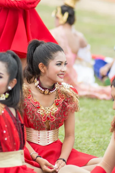 Desfile do dia do esporte na Tailândia — Fotografia de Stock