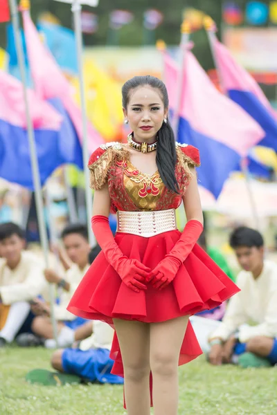 Sport dag parade in Thailand — Stockfoto