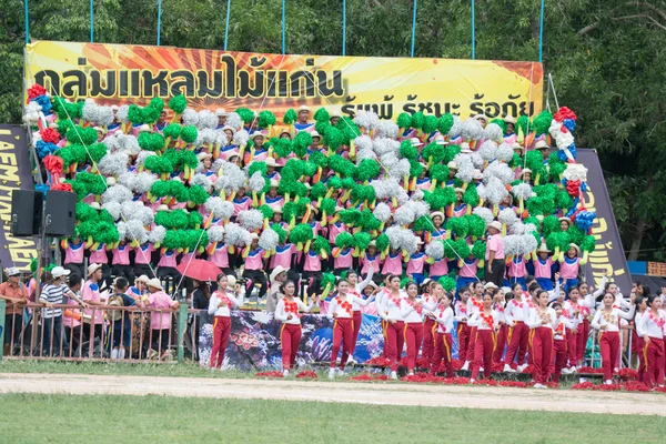 Espectadores no dia do esporte na Tailândia — Fotografia de Stock