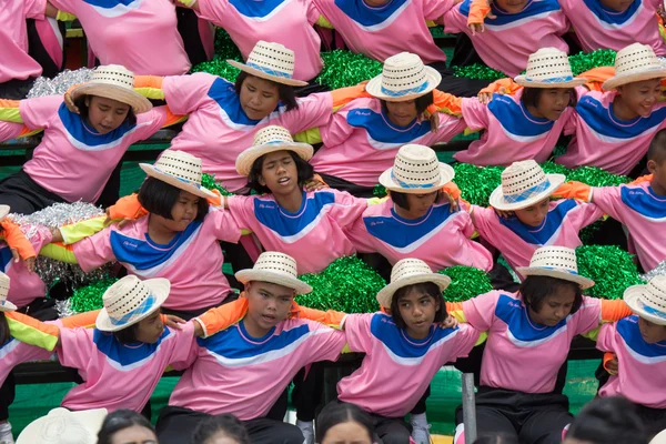 Spectators at sport day in Thailand — Stock Photo, Image