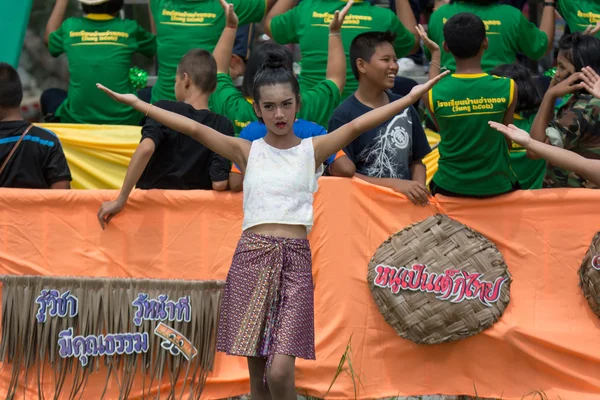 Sport dag parade in Thailand — Stockfoto