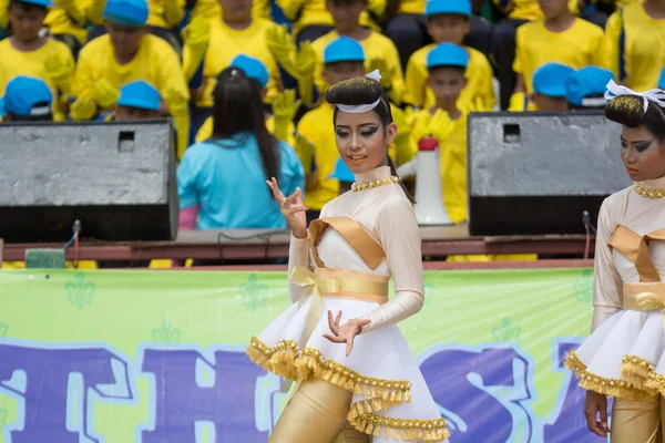 Desfile do dia do esporte na Tailândia — Fotografia de Stock