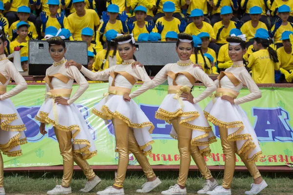 Parade zum Tag des Sports in Thailand — Stockfoto