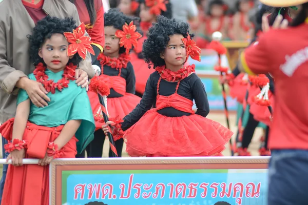 Sport dag parade in Thailand — Stockfoto