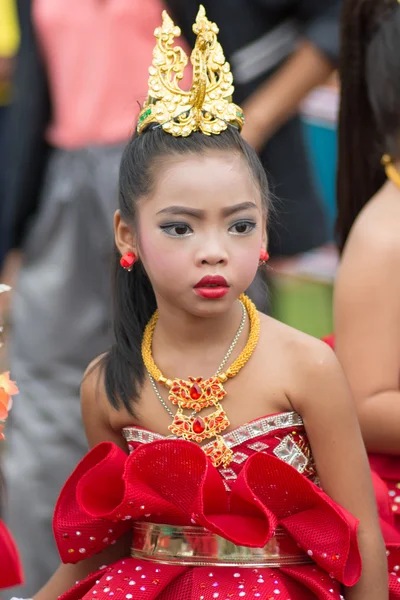 Desfile do dia do esporte na Tailândia — Fotografia de Stock