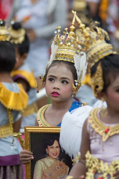 Sport dag parade in Thailand — Stockfoto