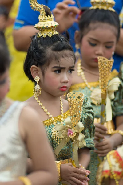 Desfile do dia do esporte na Tailândia — Fotografia de Stock