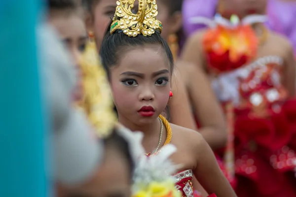 Desfile do dia do esporte na Tailândia — Fotografia de Stock