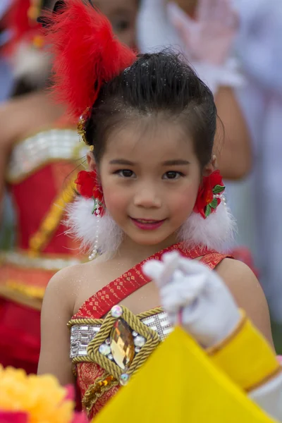 Sport dag parade in Thailand — Stockfoto