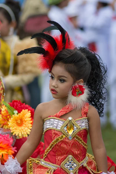 Sport dag parade in Thailand — Stockfoto