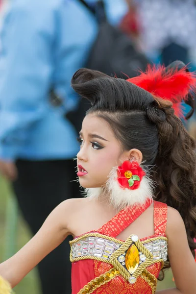 Desfile do dia do esporte na Tailândia — Fotografia de Stock