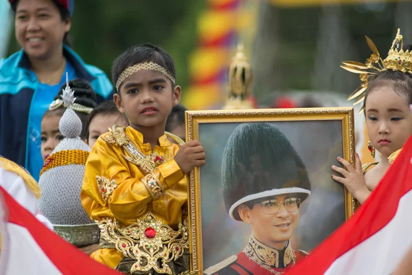 Desfile del día del deporte en Tailandia — Foto de Stock