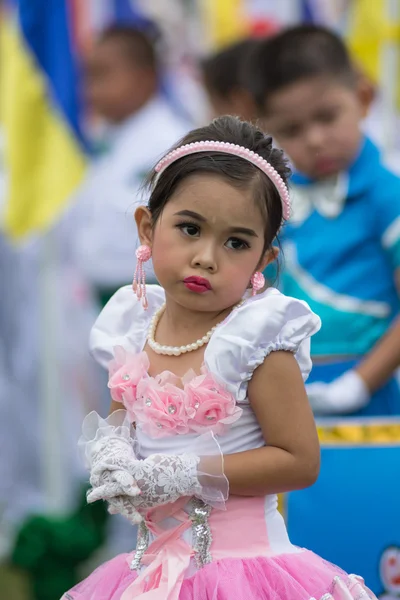 Desfile do dia do esporte na Tailândia — Fotografia de Stock