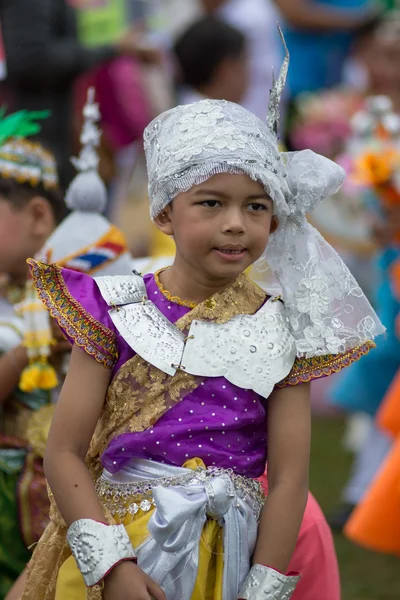 Desfile do dia do esporte na Tailândia — Fotografia de Stock