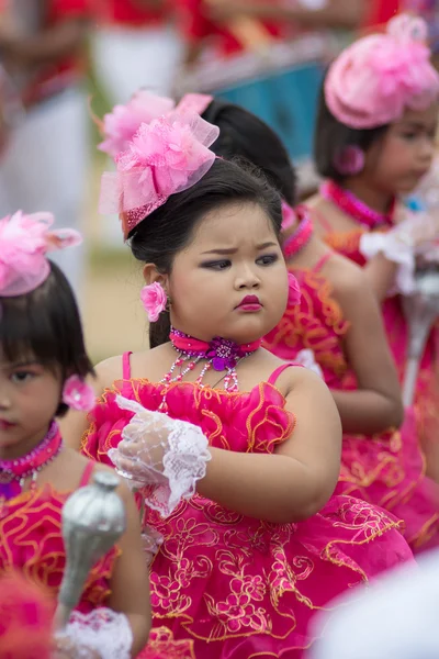 Sport dag parade in Thailand — Stockfoto