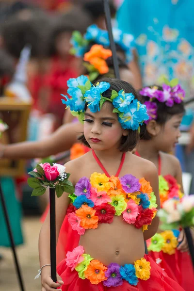 Desfile do dia do esporte na Tailândia — Fotografia de Stock