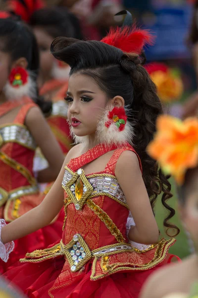 Desfile do dia do esporte na Tailândia — Fotografia de Stock