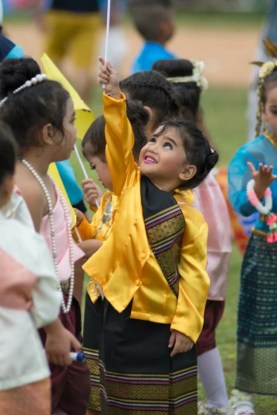 Sport dag parade in Thailand — Stockfoto