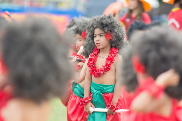 Sport day parade in Thailand Stock Photo