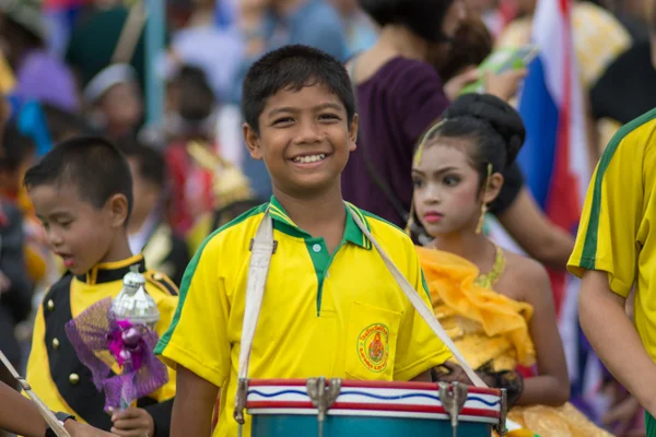 Sport dag parade in Thailand — Stockfoto