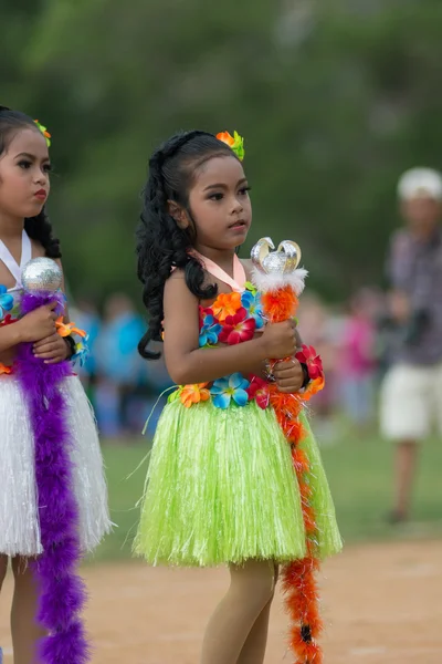 Desfile do dia do esporte na Tailândia — Fotografia de Stock