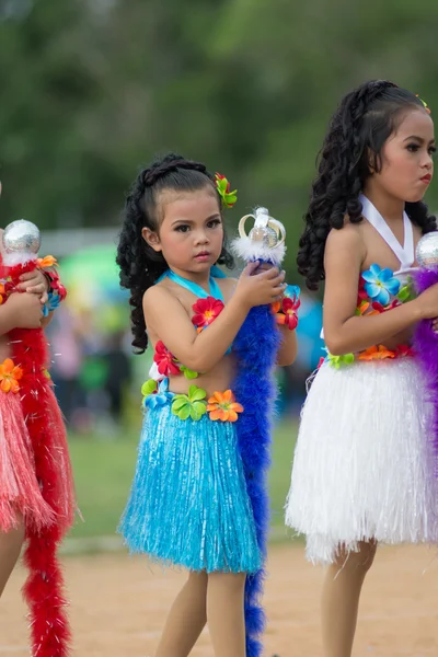 Desfile do dia do esporte na Tailândia — Fotografia de Stock