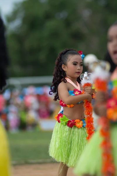 Sport dag parade in Thailand — Stockfoto