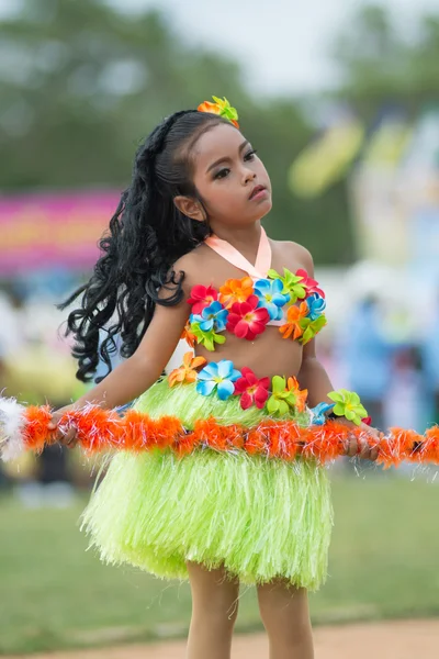 Desfile del día del deporte en Tailandia — Foto de Stock