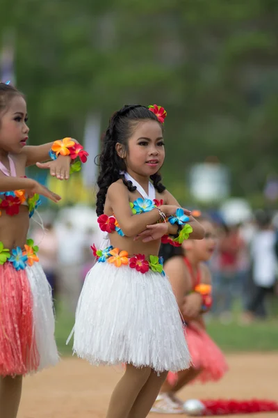 Desfile do dia do esporte na Tailândia — Fotografia de Stock