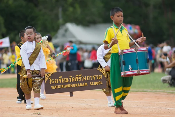 Sport dag parade in Thailand — Stockfoto