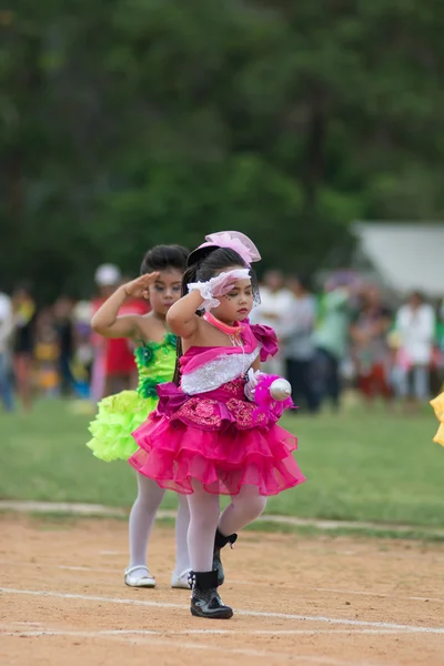 Sport dag parade in Thailand — Stockfoto