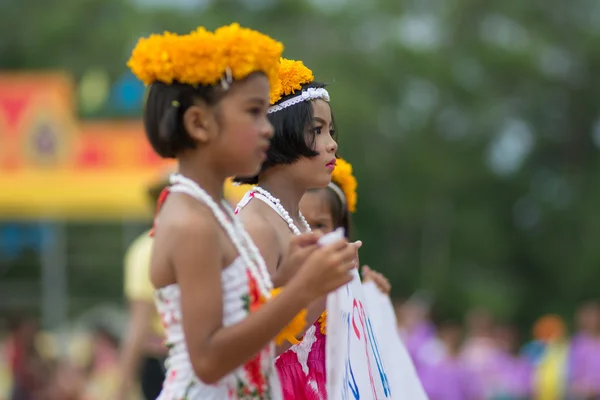 Desfile do dia do esporte na Tailândia — Fotografia de Stock