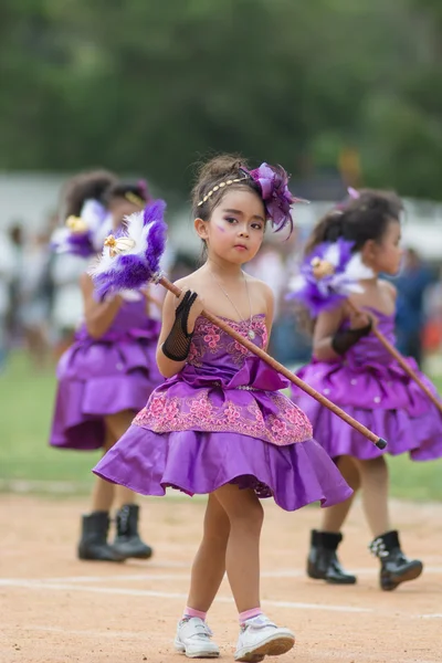 Sport dag parade in Thailand — Stockfoto