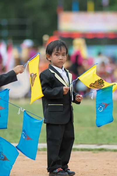 Sport dag parade in Thailand — Stockfoto