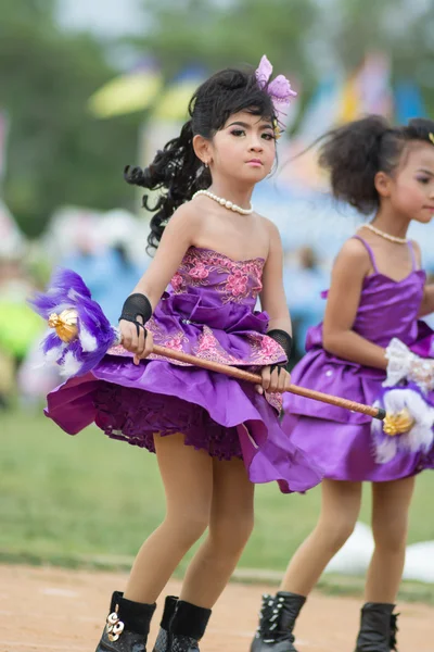 Sport dag parade in Thailand — Stockfoto