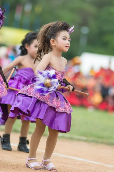 Sport dag parade in Thailand — Stockfoto