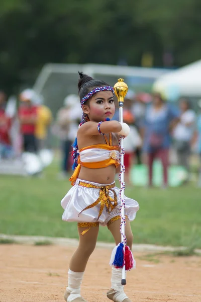 Sport dag parade in Thailand — Stockfoto