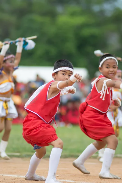 Sport dag parade in Thailand — Stockfoto