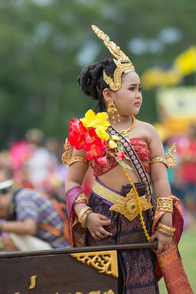 Sport dag parade in Thailand — Stockfoto