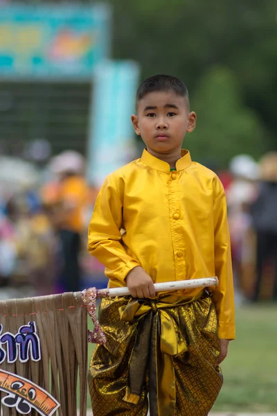 Parade zum Tag des Sports in Thailand — Stockfoto