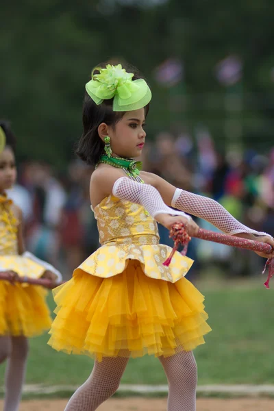 Desfile do dia do esporte na Tailândia — Fotografia de Stock