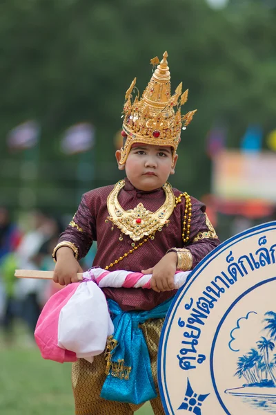 Parade zum Tag des Sports in Thailand — Stockfoto