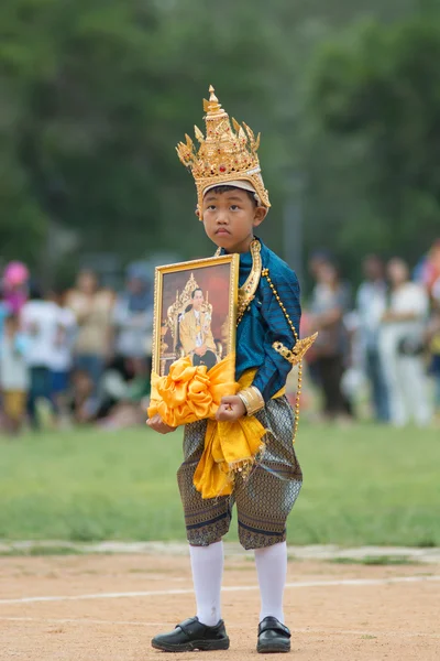 Sport dag parade in Thailand — Stockfoto