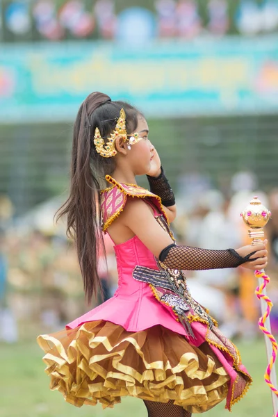 Sport dag parade in Thailand — Stockfoto