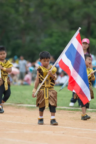 Παρέλαση ημέρα αθλητισμού στην Ταϊλάνδη — Φωτογραφία Αρχείου