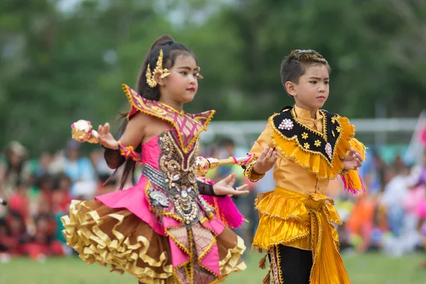 Parade zum Tag des Sports in Thailand — Stockfoto